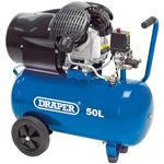 Draper 29355 Air Compressor, 50L, 230V, 2.2Kw , Blue