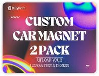 BillyPrint Custom Car Magnet for Business 2 Pack | Personalized Logo, Text, and Image Reflective Magnetic Signs for Vehicles | Effective Advertising Signs | Various Size | Weather-Resistant - 24x48in