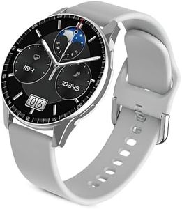 MELBON Active 2 Max Bluetooth Calling Smartwatch 1.3" Round Display 360 * 360 High Resolution 4.2 BT with, 100+ Sports Mode with IP68, Sp02 Tracking, 100+ Watch Faces, AI Voice Assistant (Grey)