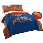 Northwest NBA New York Knicks Comforter and Sham Set, Full/Queen, Reverse Slam