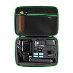 HSU Carrying Case for Gopro, Shockproof Travel Large Bag for Hero 13/12/11/10/9/8/7/6/5/4/3, and Other Action Camera Accessories