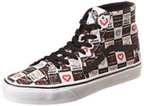 Vans Men (Love Letters) Black/True White Canvas Casual Sneakers 71002943 10