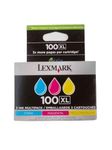 Lexmark No.100XL Combo Pack Ink Cartridge - Cyan/Magenta/Yellow