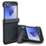 Spigen Tough Armor Pro Back Cover Case Compatible with Samsung Galaxy Z Flip 6 (TPU + Poly Carbonate | Metal Slate)