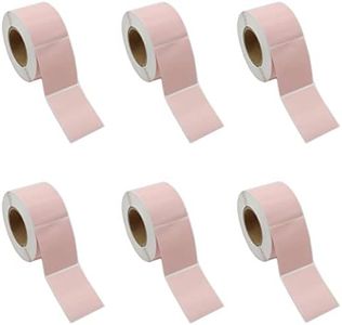 1.57"x1.97" Direct Thermal Labels, SAFYY Barcode SKU Labels, 500/Roll Self-Adhesive Address Shipping Stickers, Perforated & Compatible with Rollo Label Printer & Zebra Desktop Printers (Pink, 6 Rolls)