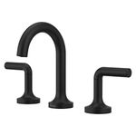 Pfister Zeelan Bathroom Sink Faucet, 8-Inch Widespread, 2-Handle, 3-Hole, Matte Black Finish, LF049ZLB