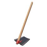 TAD Solid Iron Spade (Kassi, Hoe, Shovel) with 36-Inch Sturdy Wooden Handle – Heavy-Duty 7" x 10" Steel Blade for Gardening, Farming, and Landscaping – Perfect for Digging, Weeding, Tilling, and Soil