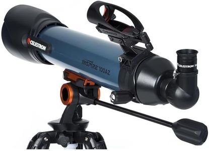 Celestron Inspire 100AZ Refractor Telescope – Portable Astronomy Scope