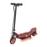 Razor Power Core E90 Glow Electric Scooter - Hub Motor, LED Light-Up Deck, Up to 10 mph and 60 min Ride Time, for Kids 8+ , Black/Red (Glow)