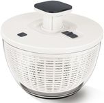 Large Salad Spinner with Washer, Manual Lettuce Spinner Pump Fruit Dryer Spinner for Vegetable and Fruit with Bowl and Colander Multi-Use Vegetable Spinner for Home Kitchen Washing & Drying (6 Qt)