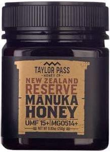Taylor Pass Honey Co. Manuka Honey MGO514+ UMF15+ | Sustainable New Zealand Honey (Manuka UMF15+/MGO514+, 8.83oz)