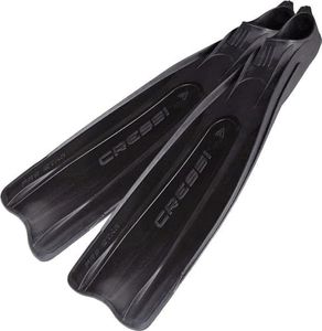 CRESSI BG185037 Free Diving Scuba Diving Full Foot Fin [Pro Star] Lightweight Blade Above Foot Pocket Long Blade, Black, 37/38 (9.3 - 9.4 inches (23.5 - 24 cm)