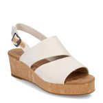 TOMS Women's Claudine Wedge Sandal, Natural Yarn Dye, 6 UK