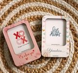 QuirkyFY XOXO Theme Photo Frame Fridge Magnets | Picture Frame | Magnets (4x3 inches)