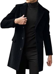 Mens Sweaters Fall Trendy Men's Winter Coat Jacket Style Fashion Handsome Long Wool Overcoat Comfortable Warm Soft Coats Zip up Sweatshirts for Men Fleece