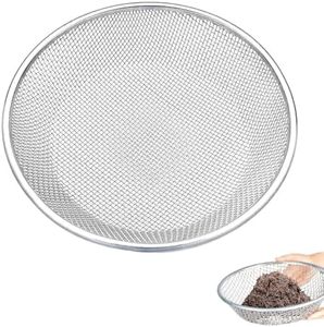Soil, Sand and Compost Sifter for Gardening,Metal Sieve for Rocks, Dirt, and Organic Material,Fits 5 Gallon Bucket,1/4 in Aperture