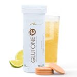 Glutone-C Daily Glow Effervescent Tablets | 500mg Setria L-Glutathione, Vitamin C from Amla Extract & Selenium | Refreshing Daily Glow Support Drink | Orange Flavour | 15 Tablets