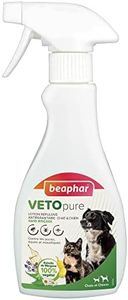 BEAPHAR – VETOPURE – Lotion répulsive antiparasitaire pour chien et chat – Extraits de Margosa, Pyrèthre & Lavandin – Contre les puces/ tiques/moustiques – Facile à appliquer – Sans rinçage – 60g