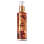 Go Ho Shimmer Body Oil,Moisturizing Light Shimmer Glow Illuminator,Non-sticky Body Luminizer Liquid Highlighter Makeup Your Skin,Smooth Liquid Spray Summer Body Illuminator (2.8 Fl Oz,#3 Bronze Gold)