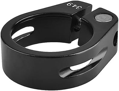 TRIWONDER Bicycle Seat Post Clamp Bike Quick Release Clamp 28.6mm 31.8mm 34.9mm Aluminum Alloy Seat Tube Clip (Black - 34.9mm)
