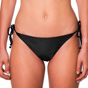 RELLECIGA Bas de Maillot de Bain Femme Tanga Bottom Noir XS/S