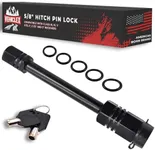 Hitch Pin Lock for Trailer Receivers (2.5" to 3") - 5/8" Locking Pin for Class III, IV - Vehiclex with Innovative Tubular Key, Resilient Against Dust, Mud, and Thieves