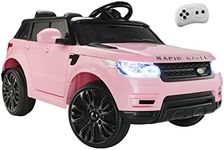 MAZAM Kids Ride On Car with Remote Control, Kids Ride On Toys with Safety Belt, Door Safety Lock, Headlights & Taillights, Battery Indicator, MP3, Up to 2 Hours per Full Charge, Pink