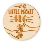 A Little Pocket Hug Token Small Gifts Good Luck Gifts Thinking of You Gifts Long Distance Relationship Boyfriend Keepsake Gifts for Him Cute Wooden Letterbox I Love You Present for Her Under 5 Pounds