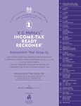 V.G.Mehta's Income Tax Ready Reckoner (DTRR) - AYs 2024-25 & 2025-26 - 86th August 2024 Edition - Shri Kuber Publishing House