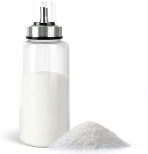 Loscarol Sugar Dispenser with Pour Spout & Lid, 11 oz Glass Sugar Shaker Jar for Coffee Bar,Tea & Baking, Commercial Quality Sealed Sugar Container for Home Kitchen