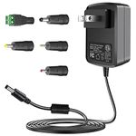 TKDY 18V 1A Power Supply Cord DC Plug, 110-240V AC to DC 18Volt US AC Adapter for 18Vdc 300mA 500mA 750mA 100mA~1000mA Equipment (Not 18V Battery Charger).