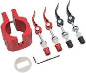 Alomejor Scooter Clamp with Quick Release Lever and Hex Wrench Scooter Rugged Lock Attachment for Zero 8X 10X 11X Electric Scooter(Red)