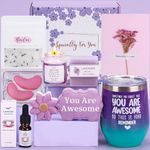 Bath Sets Pamper Gifts for Women Birthday, Unique Skin Care Self Care package for Her Pamper Hampers Kit for Women, Wellbeing Spa Set Get Well Soon Gift Ideas for Best Friend Sister Auntie Mum Wife