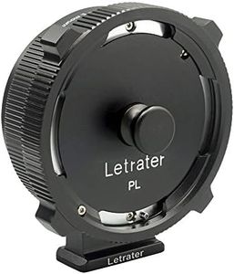 Letrater PL Lens Mount Adapter, PL to Sony E/NEX Mount Cameras A7S3/FS7/5/FX9 /A7R4/R3/a Series/Nex Series (PL-E/PL-NEX Black)