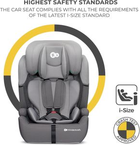 Kinderkraft Comfort UP Car Seat, Black – Adjustable Child Safety