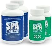 Spa Marvel Bundle | 2 Bottles Spa Treatment and Conditioner & 2 Bottles of Hot Tub Cleanser | Use with - Hot Tub Chemicals, Bromine Tablets Hot Tub, Chlorine Puck Floater | Enzyme Based Cleaner