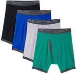 Fruit of the Loom Mens Coolzone (Regular & Big Men) Boxer Briefs, Boxer Brief - 4 Pack -Low Rise Ringer, Medium US