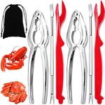 Artcome Artcom 7 Piece Seafood Tools Set - 2 Crab Crackers, 2 Lobster Shellers, 2 Crab Forks, 1 Storage Bag