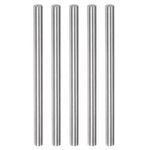 sourcing map 5pcs Round Rods 6.3mm x 100mm High Speed Steel (HSS) Lathe Bar Stock DIY Craft Tools for Turning Facing Drilling Threading