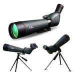 Pie Matrix Sight Master Spotting Scope 20-60X80 HD with Phone Adapter, Tripod Stand & Carry Bag | BAK4 Prism,Fog proof, Waterproof | Bird Watching,Astronomy,Scenery,Wildlife,Stargazing,Target Shooting