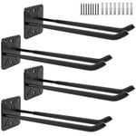 Sinoer Garage Hooks,Wall Mount Hanger Rack,Shed Organizer,Heavy Duty Hanger Rack Garage Storage Utility Hooks for Yard,Tools,Strollers,Car Tires - Length 32CM, Load:80KG/Each Hook(4PACK)