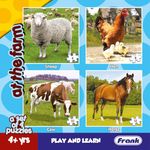 Frank at The Farm Animal Puzzle - A Set of 4 Jigsaw Puzzle for Kids Above 4+ Years - Fun & Challenging Brain Booster Games - Educational Puzzle for Focus and Memory - 10501