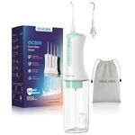 ORACURA® OC300 LITE Smart Pro Water Flosser® Green, 2 Year Warranty, 4 Modes, Micro-Bubble Technology, 4 Vibrant Colours, 300ml Water Tank Bundled with Free 200ml Water Tank, 2 Nozzle Tips