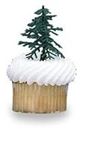 24 ct - Evergreen Trees for Cake an