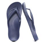 GETOEU Flip Flops for Women and Men with Arch Support Comfortable Shower Shoes Thong Slide Sandals Soft Slip-Resistant Pool Flip Flops,Navy,12.5-13 Women/11.5-12 Men