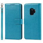 Top HGSM Samsung Galaxy S9 Phone case Wallet with Card Holder RFID Blocking-Flip Leather Cover-Blue