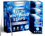 UPSmileDirect Professional Teeth Whitening Strips 21 Treatments - Enamel Safe - Non-Sensitive - 42 Peroxide-Free Whitening Strips - Dentist Formulated Teeth Whitening Kit+Mouth Opener+Tongue Scraper