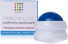 Bruizex Lymphatic drainage massager Fibro Roller for lymphatic massage and fibrosis control I For post surgery recovery after 360 Lipo, Tummy Tuck, BBL I Works with lipofoam, foam pads, compression garment, Pillow, Faja I by