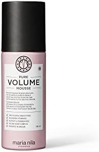 Maria Nila Pure Volume, Mousse 150 ml, Vitamine B5 Apporte du Volume aux Cheveux Fins, 100% Végan & Sans Sulfate/Parabène