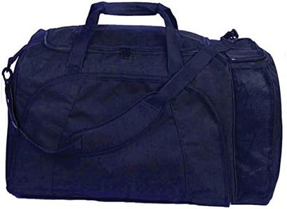 Champion Sports 600 Denier® Multi Compartment Football Equipment Bag with Handles and Shoulder Strap - Navy